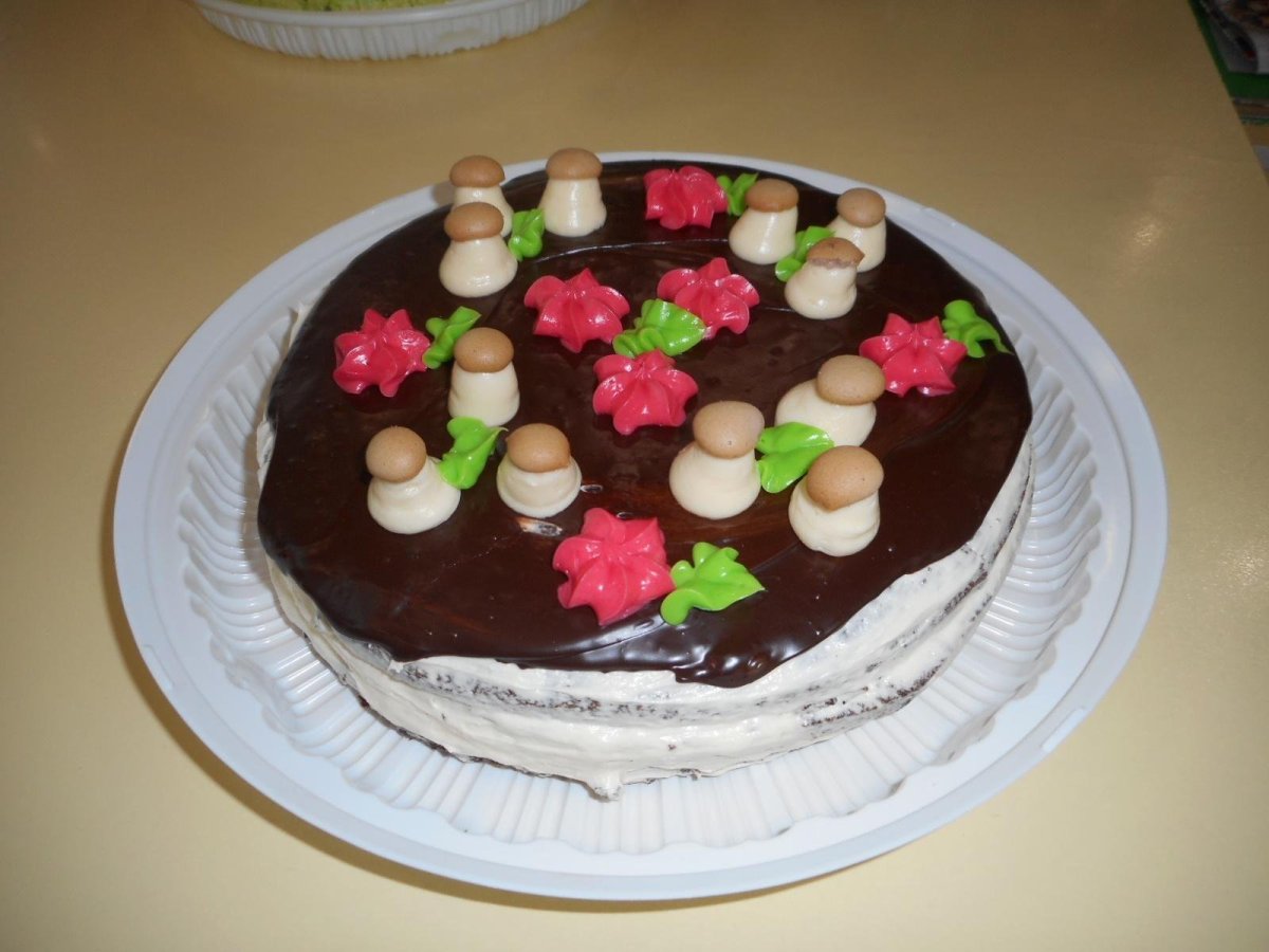 Торт Лесная Полянка со зверюшками