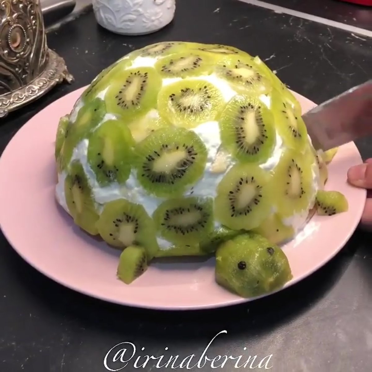 Торт черепаха с киви