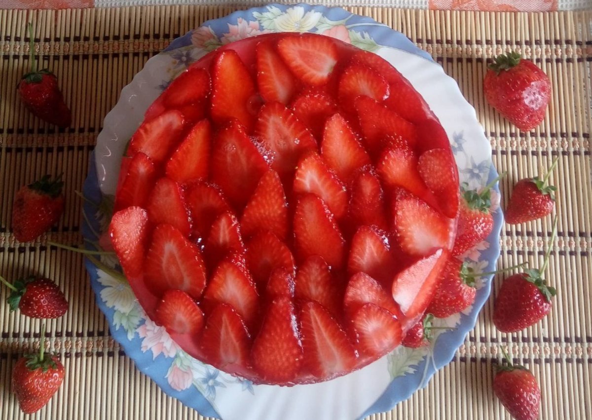Корейское желе с фруктами