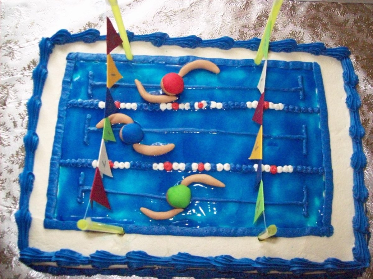 Торт для пловчихи