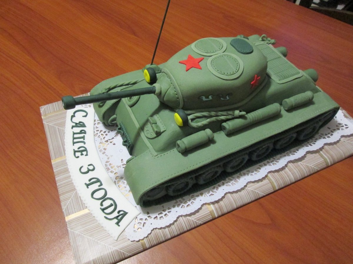 Торт танк на 9 мая