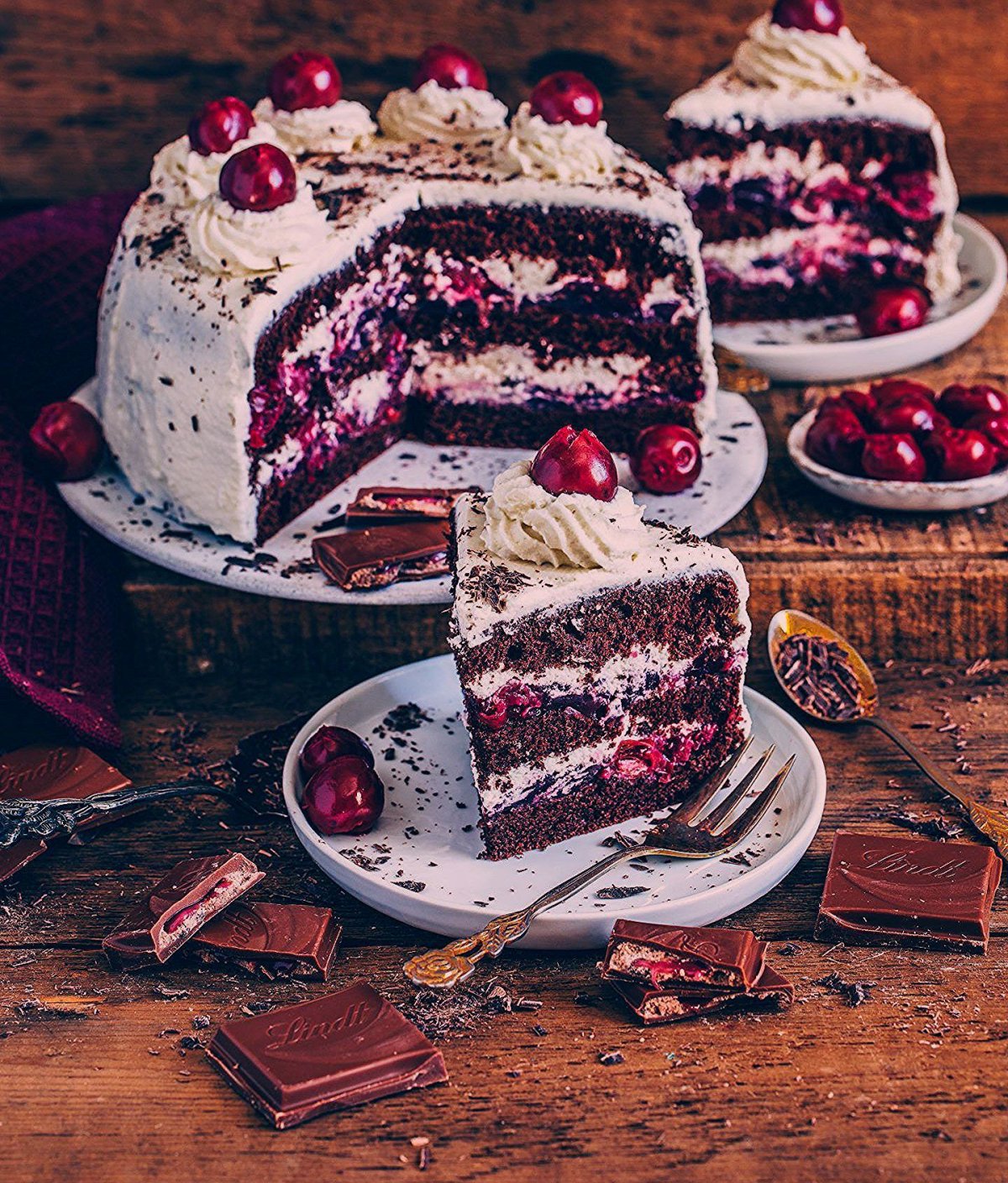 Торт "чёрный лес" (Black Forest Cake)