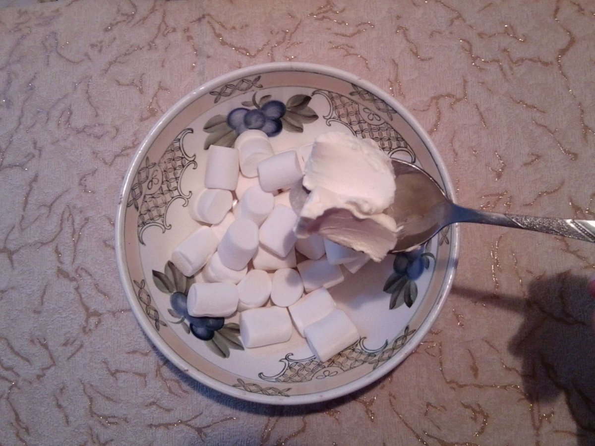 Украшения из маршмеллоу
