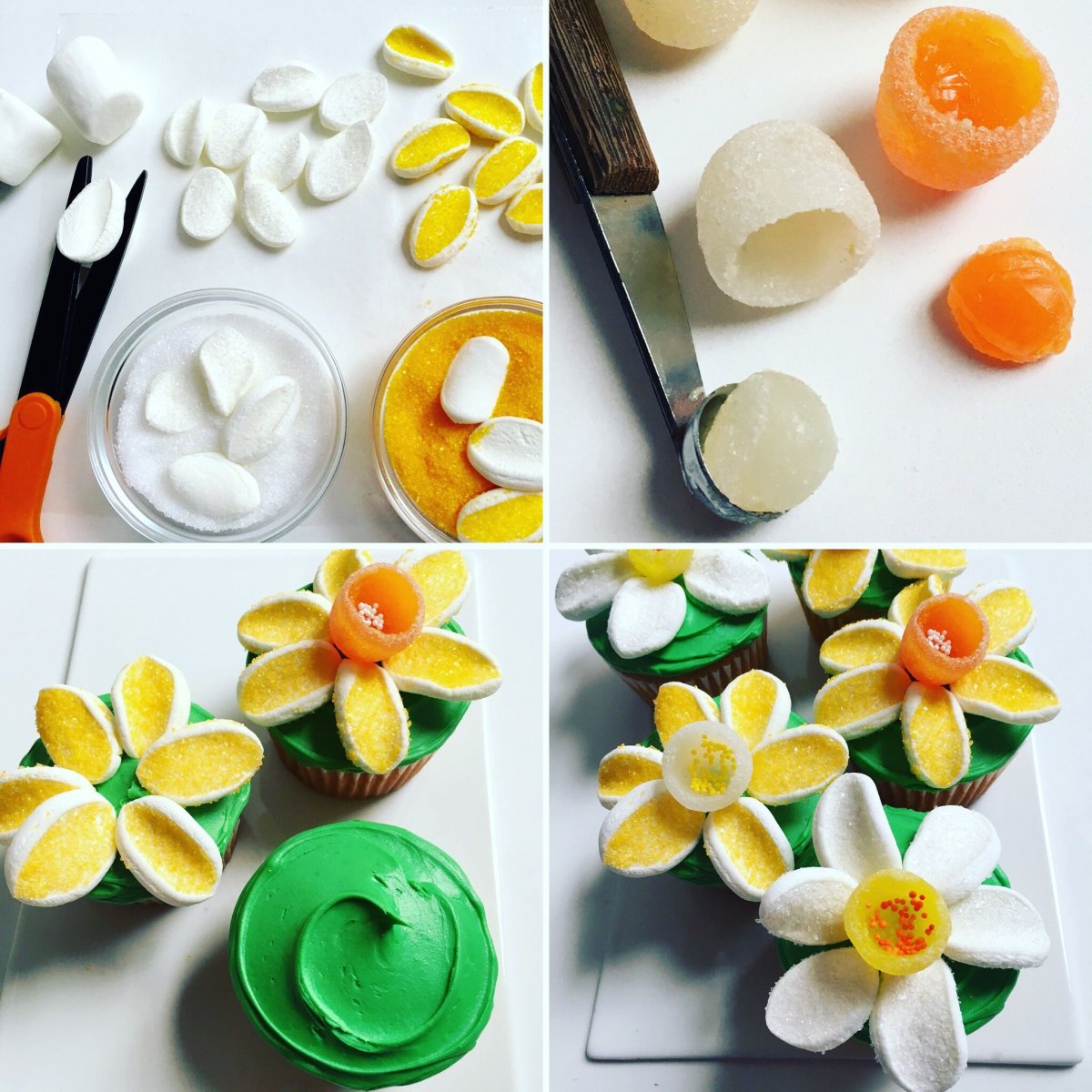 Цветы из мастики