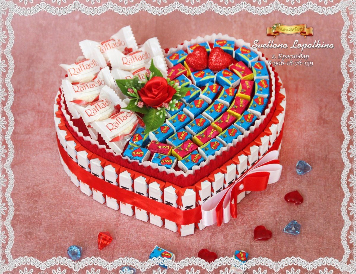 Торты из конфет