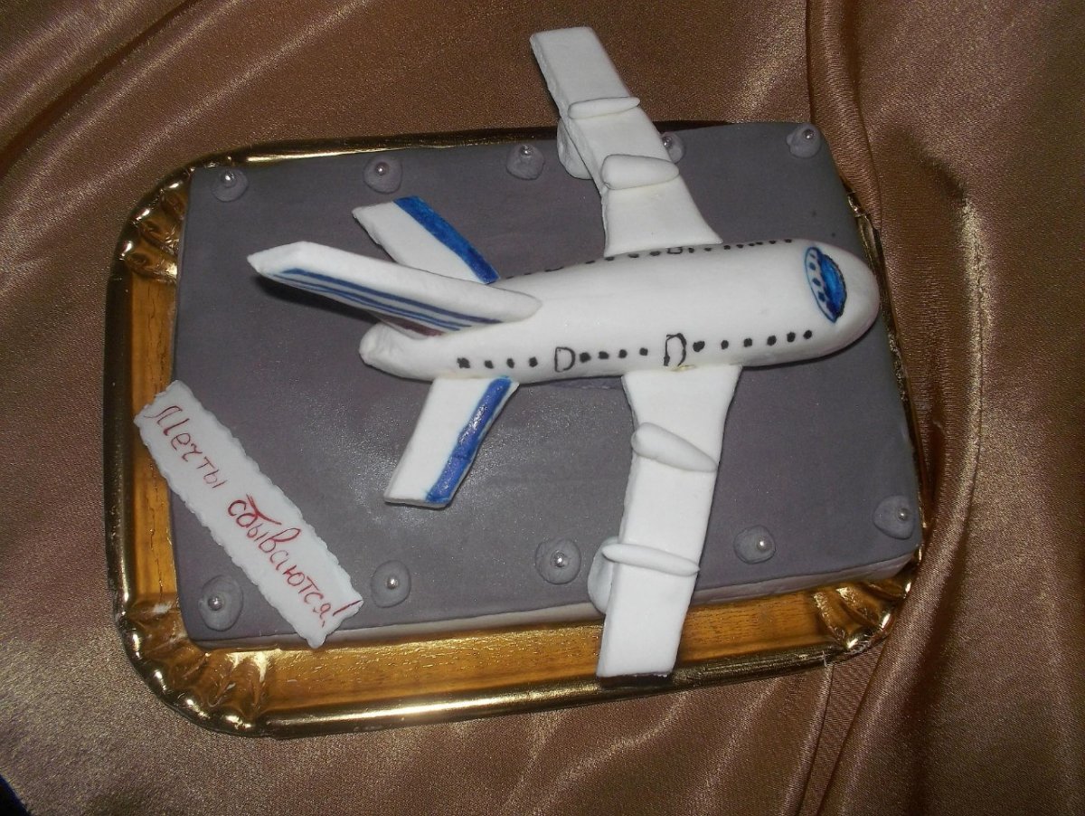 Торт самолет для мальчика