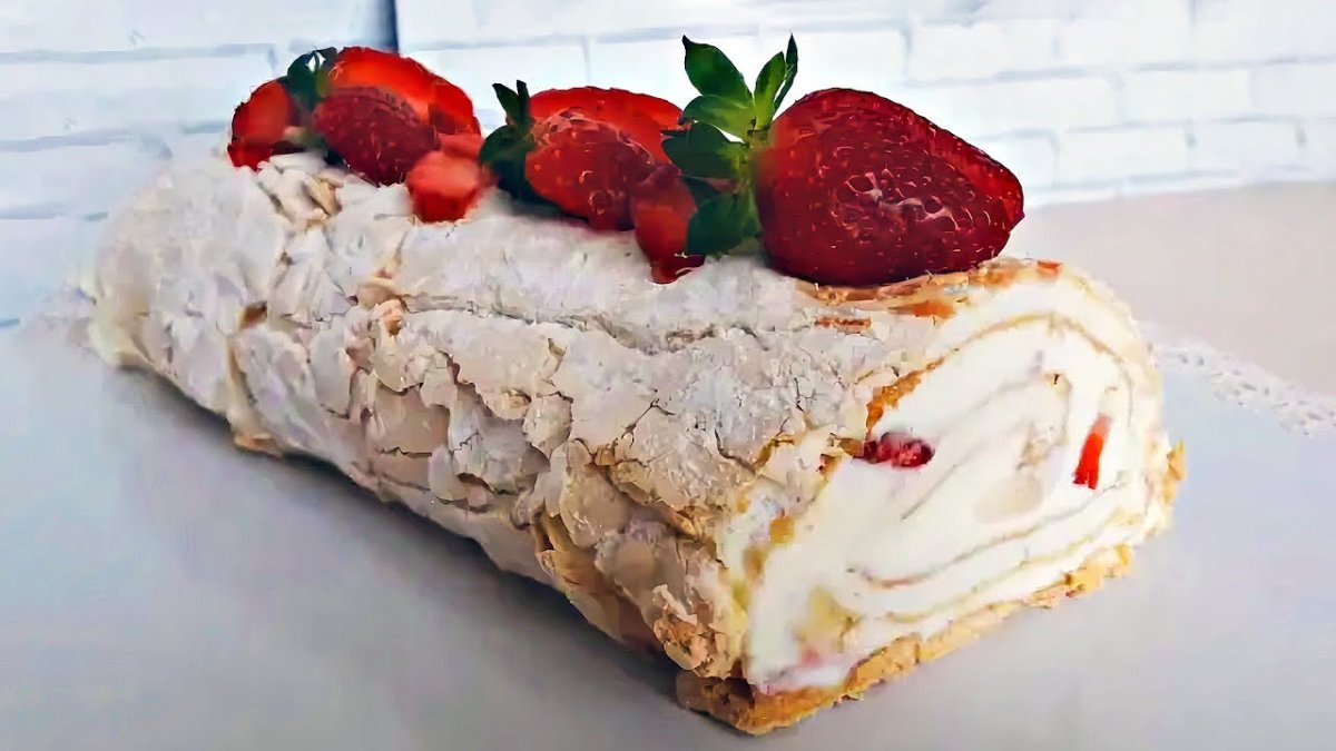 Меренговый рулет