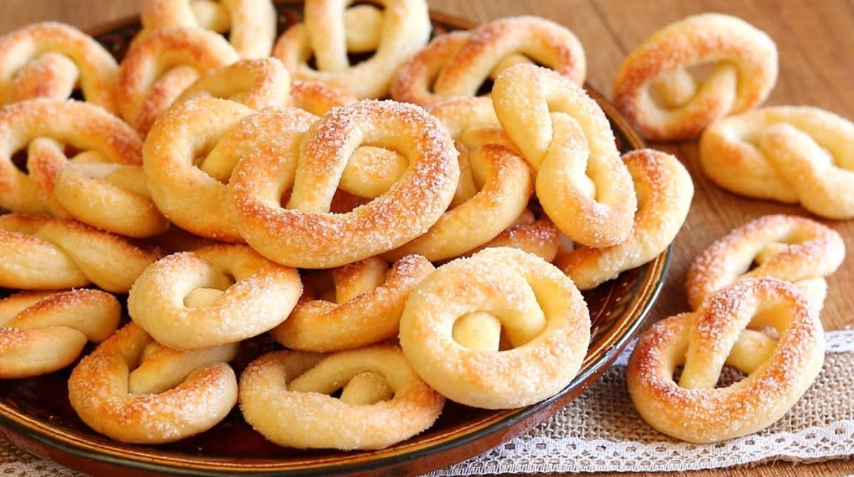 Печенье сахарные крендельки