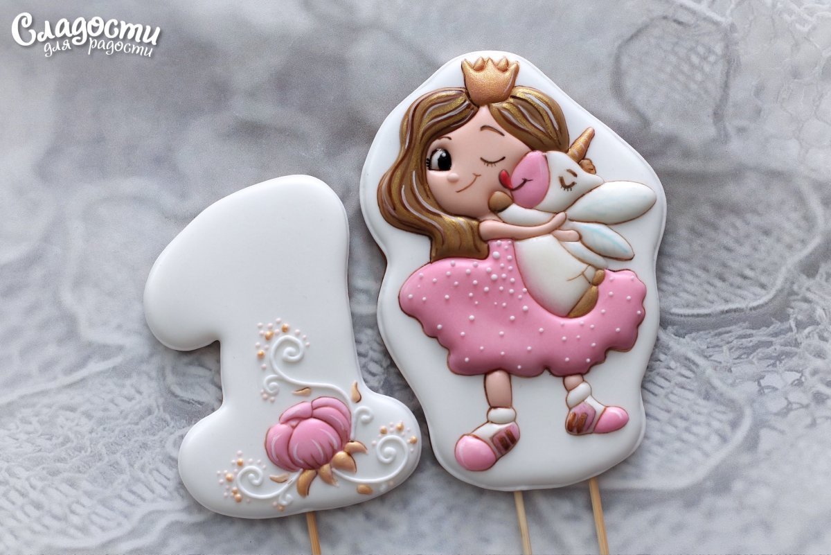 Торт с пряниками для девочки