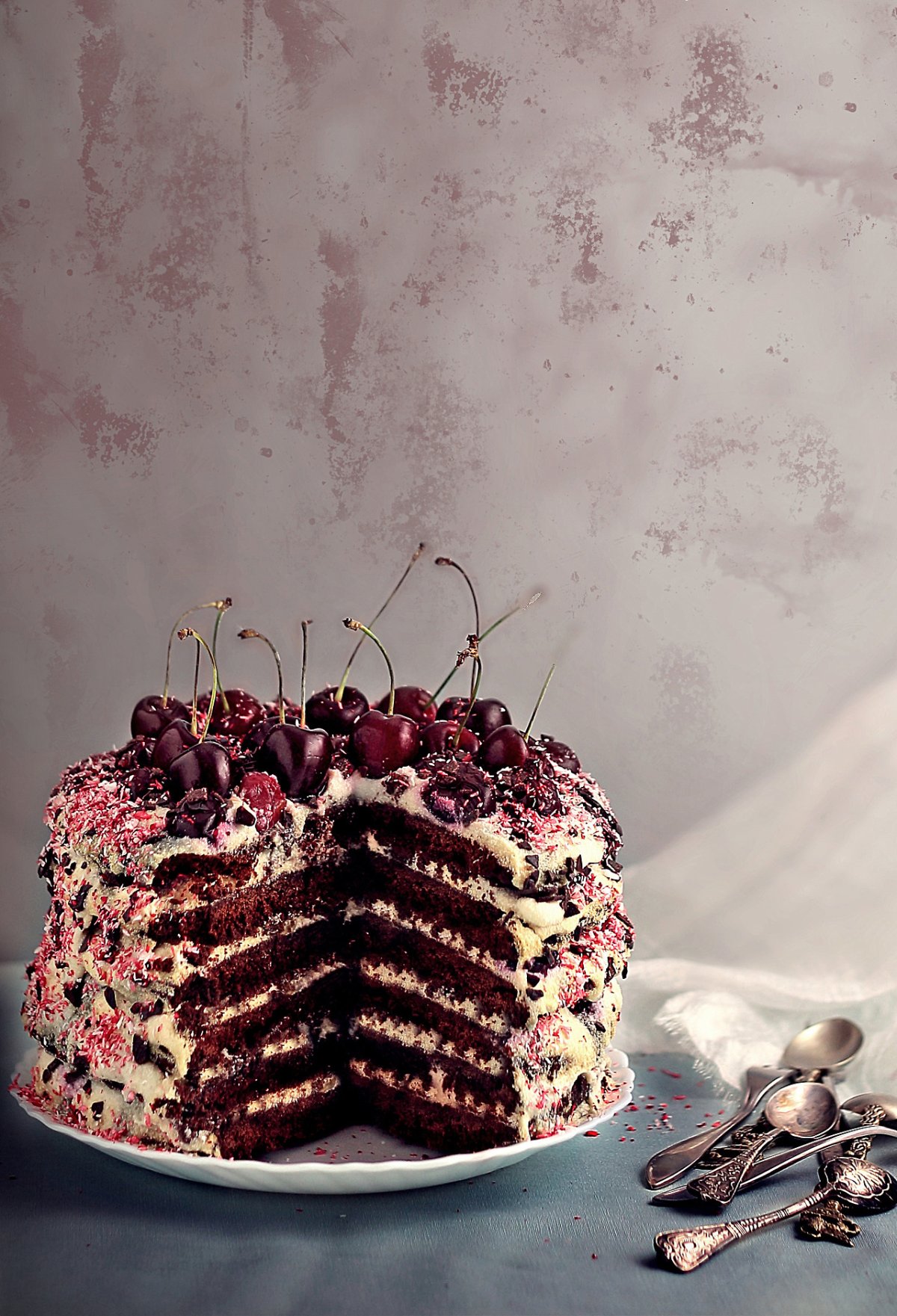 Торт "чёрный лес" (Black Forest Cake)
