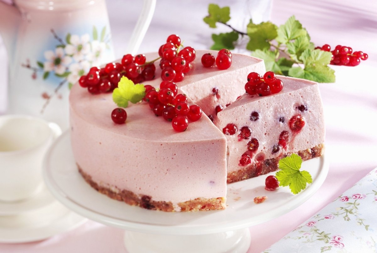 Чизкейк с клубникой и желе