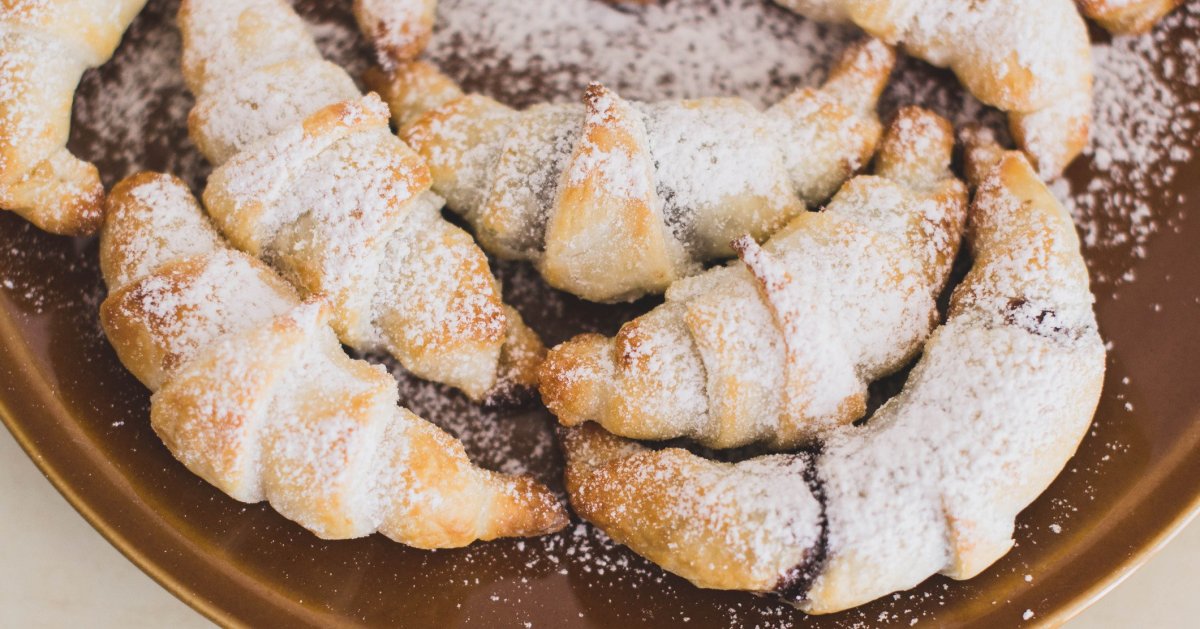 Рогалики с яблочным джемом
