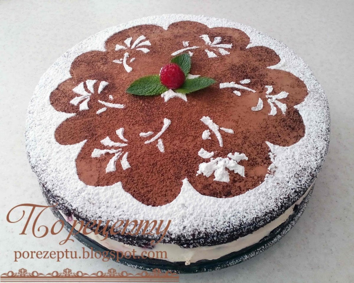 Торт с кремом чиз и карамелью