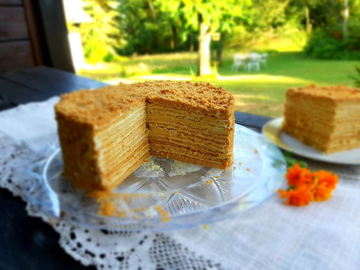 Торт медовик Карамельный