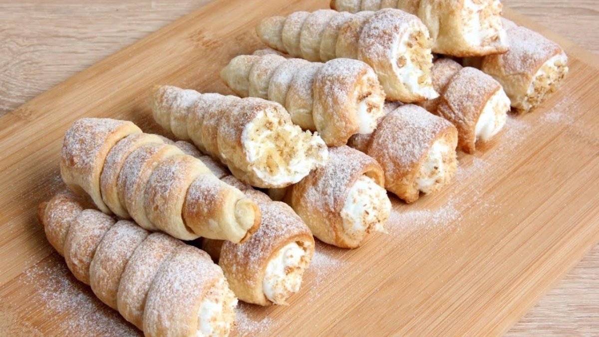 Трубочки с кремом из детства