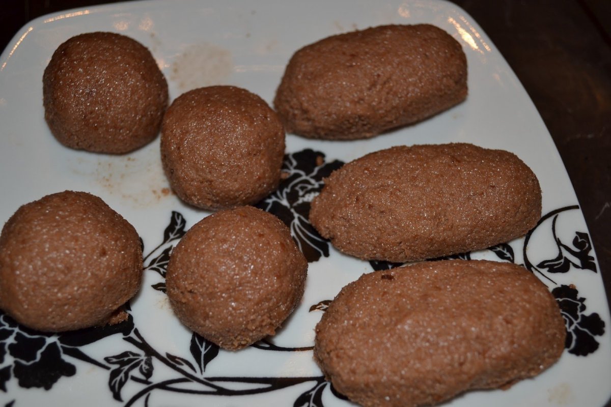 Пирожное картошка из печенья