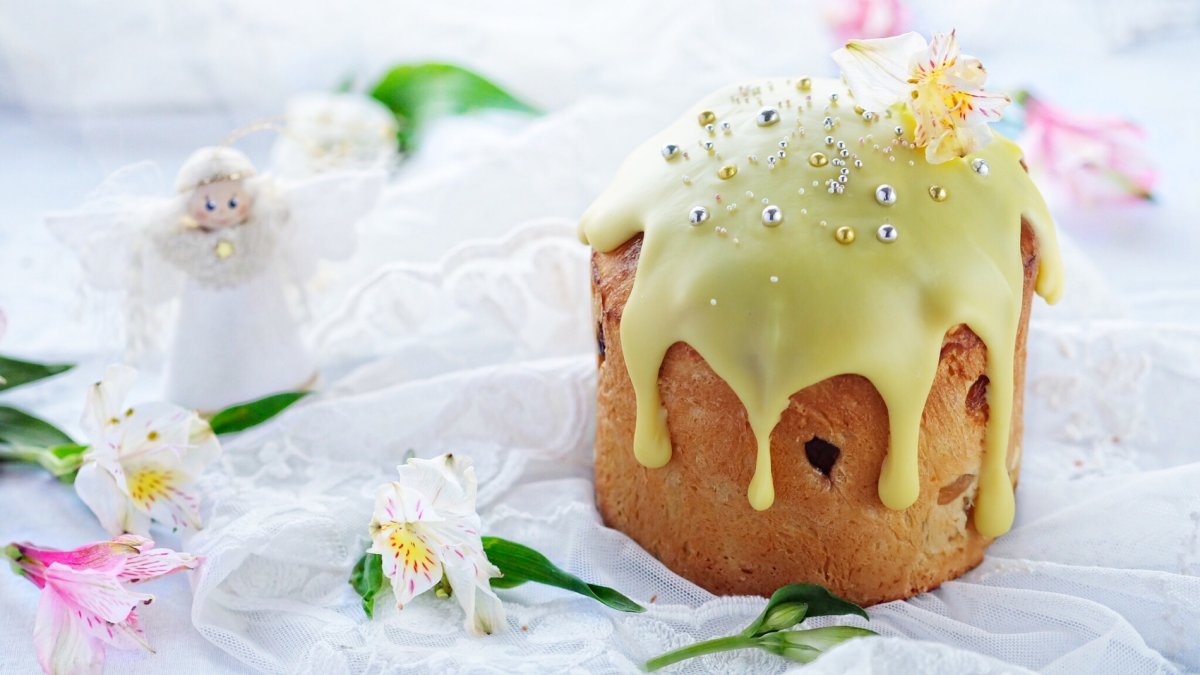 Пасхальный кулич декор