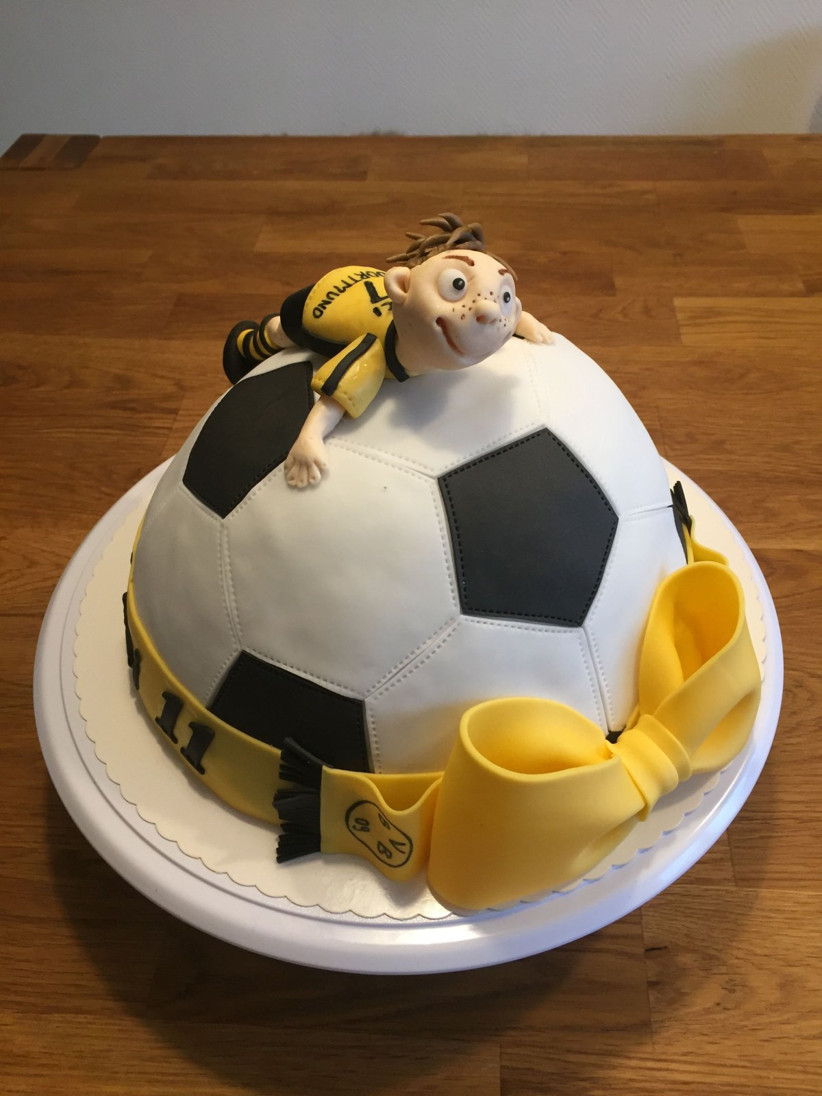 Детский торт футбольный