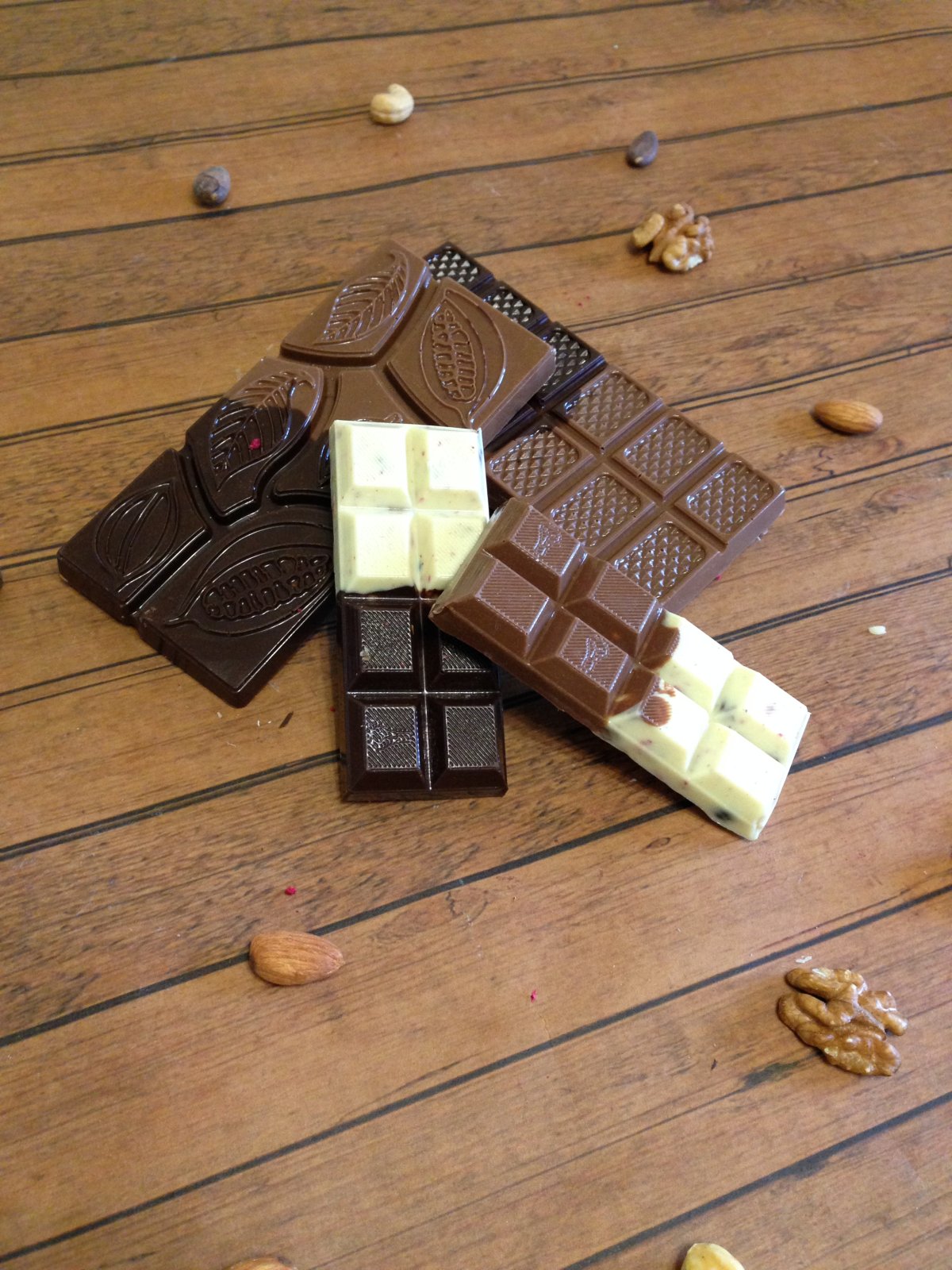 Chocolate with Hazelnuts in the Section