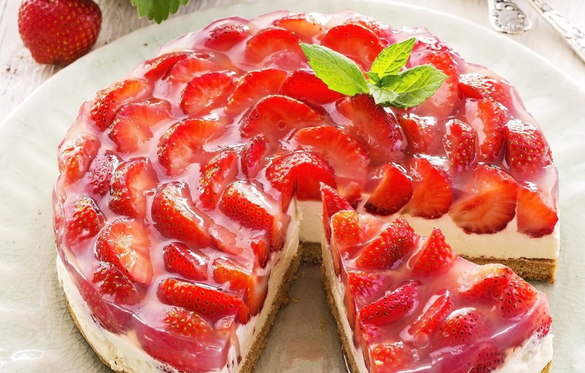 ЖЕЛЕЙНЫЙ торт с клубникой