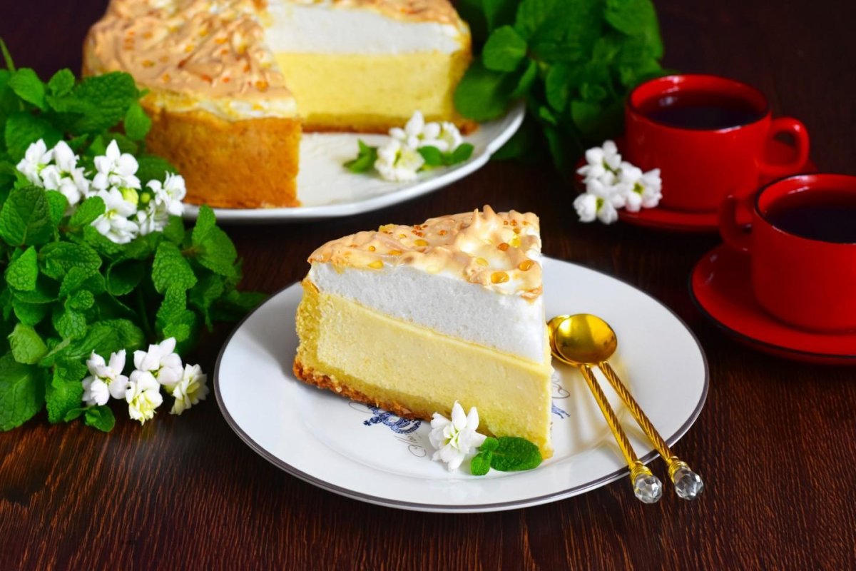 Торт с клубникой и желатином