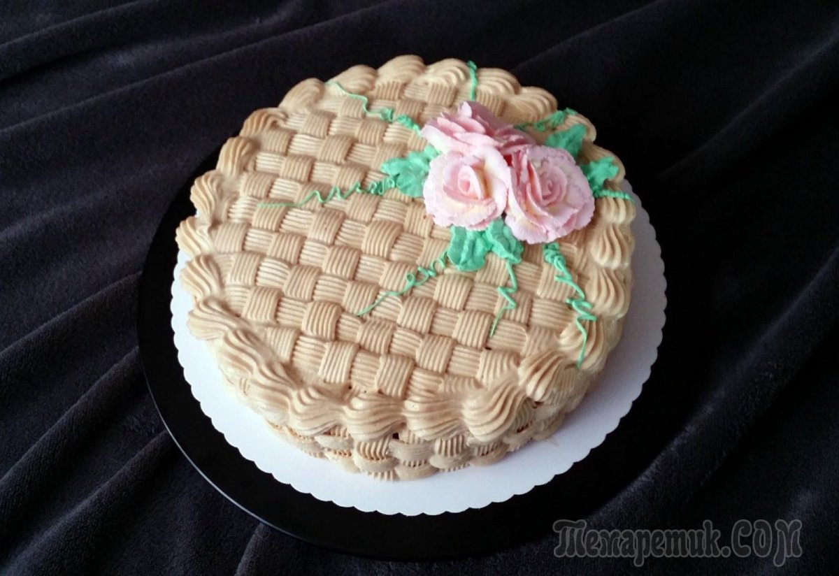 Корзинки с лимонным джемом и белковым кремом