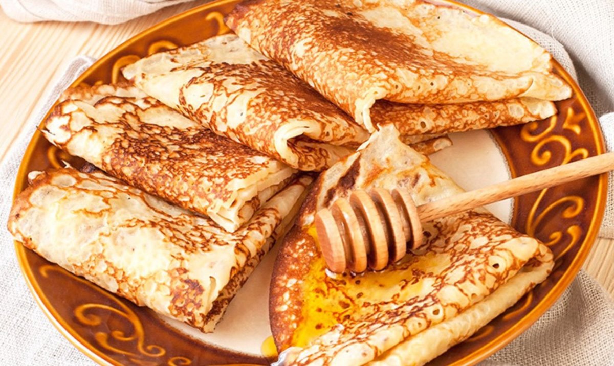 Blini with Mango
