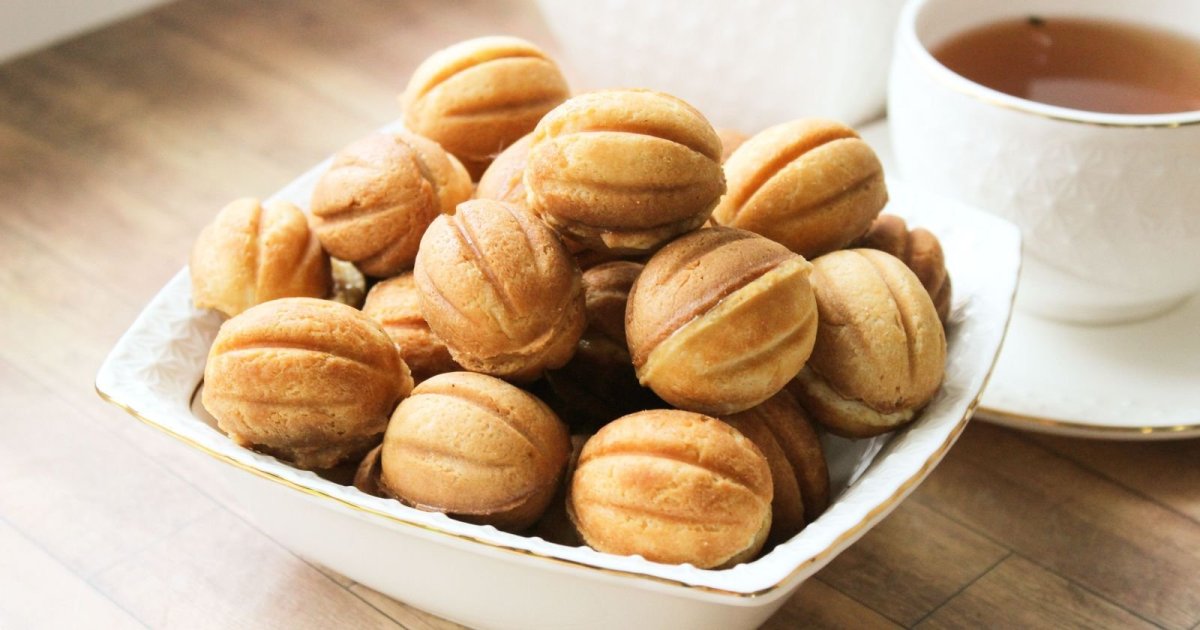 Печенье орешки со сгущенкой