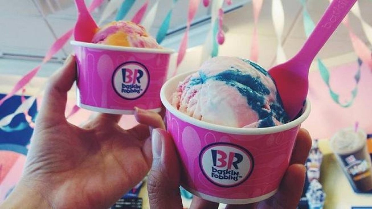 Baskin Robbins мороженое апельсиновое