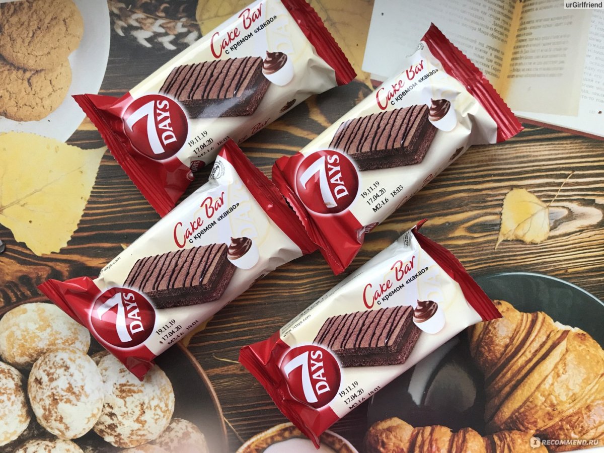 7days Cake Bar с кремом "какао"