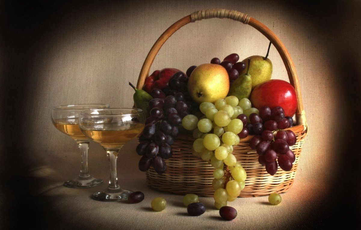 Корзина с алкоголем