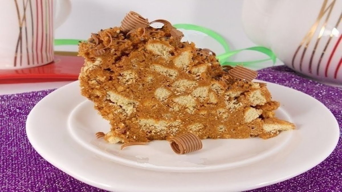 Торт без выпечки из сгущёнки