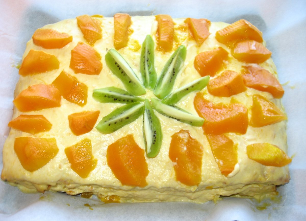 Манговый пирог