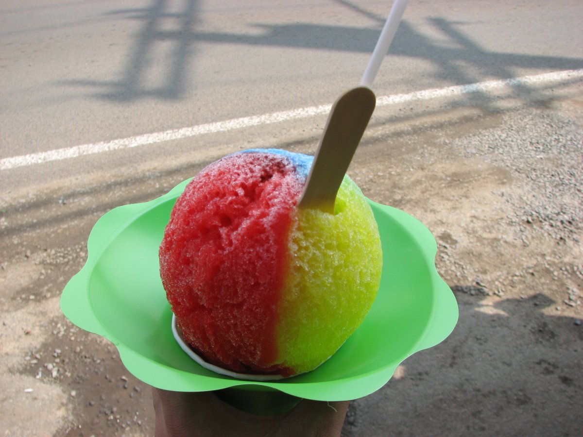 Для гавайского мороженого
