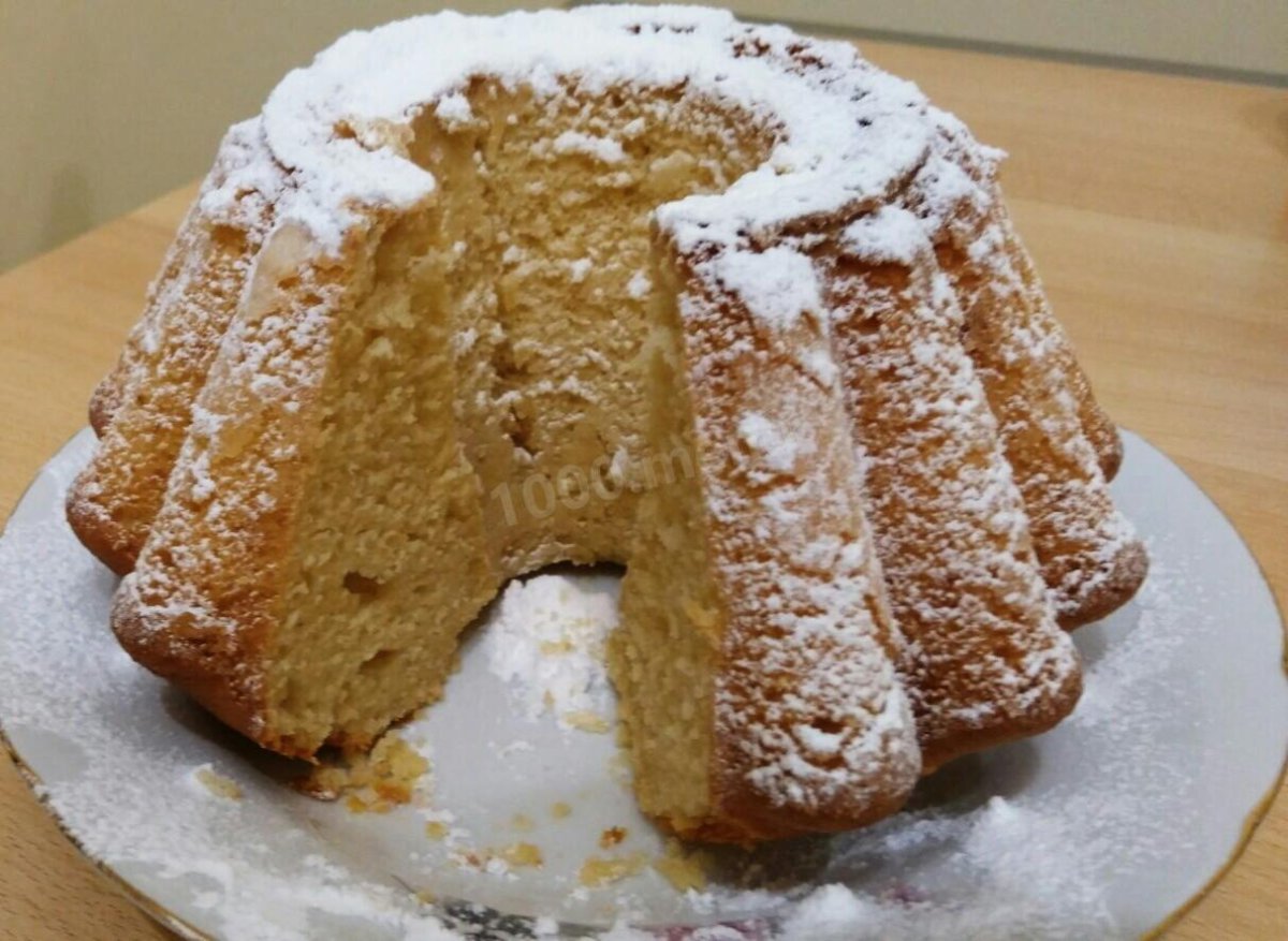Кекс творожный с изюмом