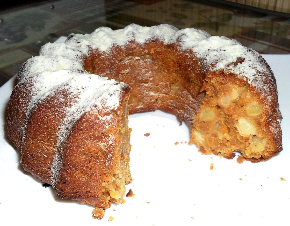 Лимонный кекс с цукатами