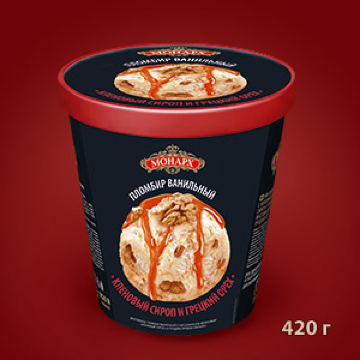 Мороженое Монарх с грецким орехом