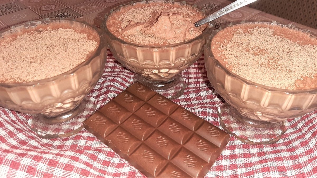 Муссовый десерт из ряженки