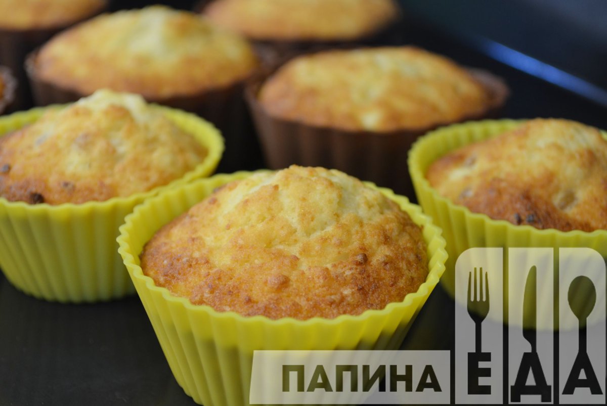 Кексы на кефире в формочках