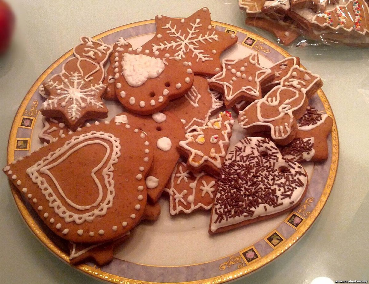 Пряники медовые глазированные