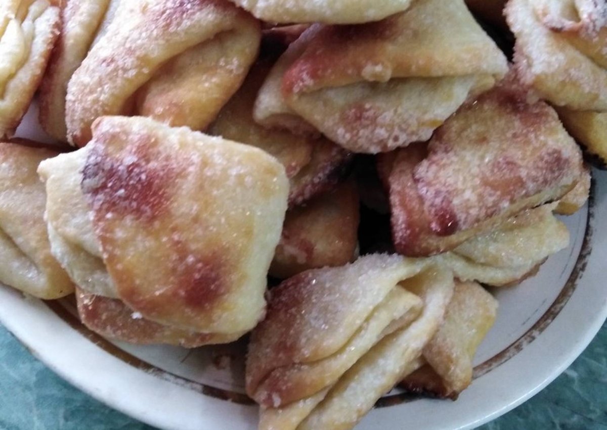 Песочное печенье гусиные лапки с творогом