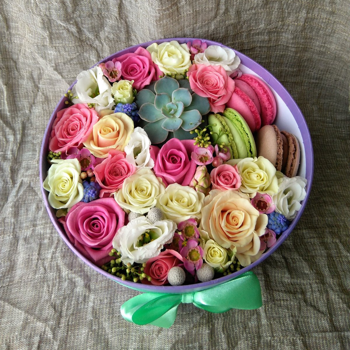 Букет с макаронами