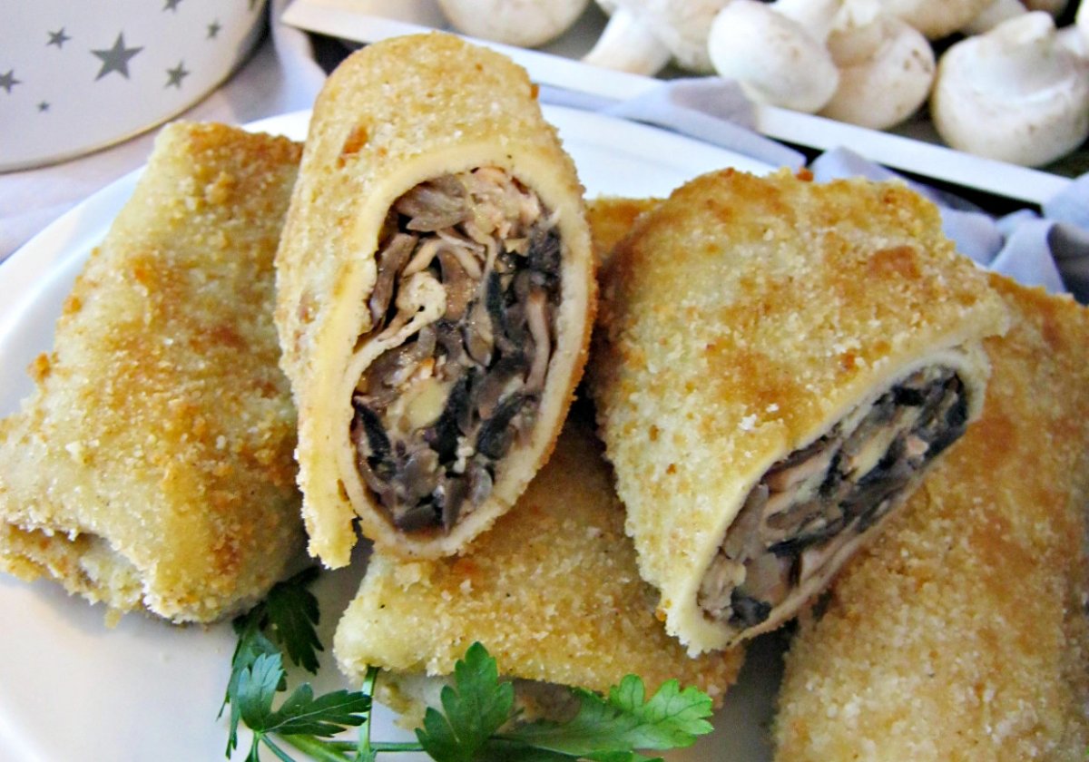 Блинчики с ветчиной и сыром