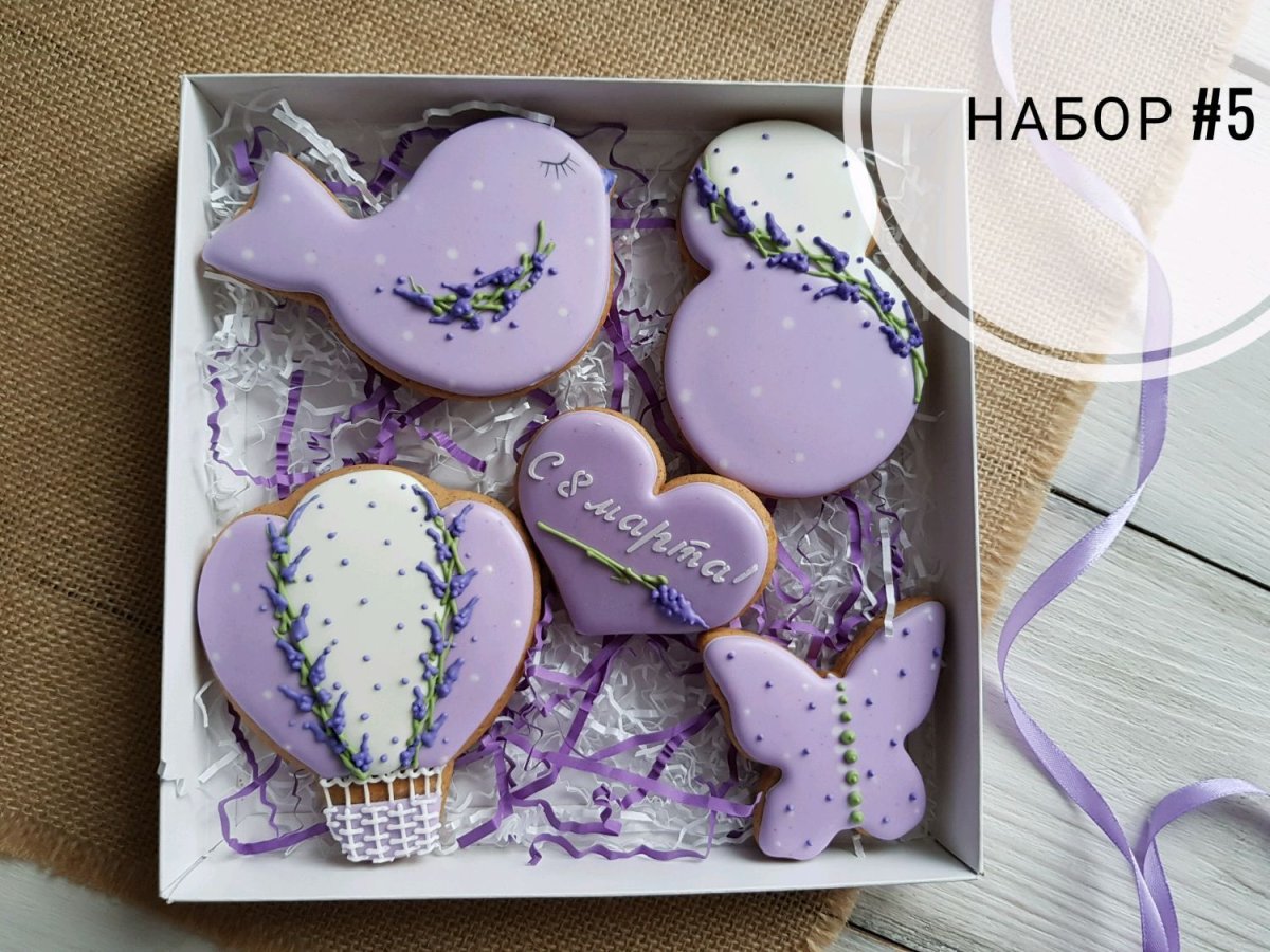Лаванда на имбирном прянике