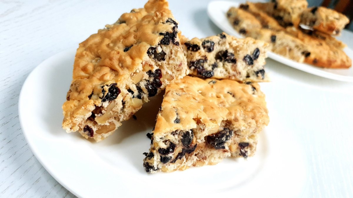 Мазурка печенье с изюмом и орехами