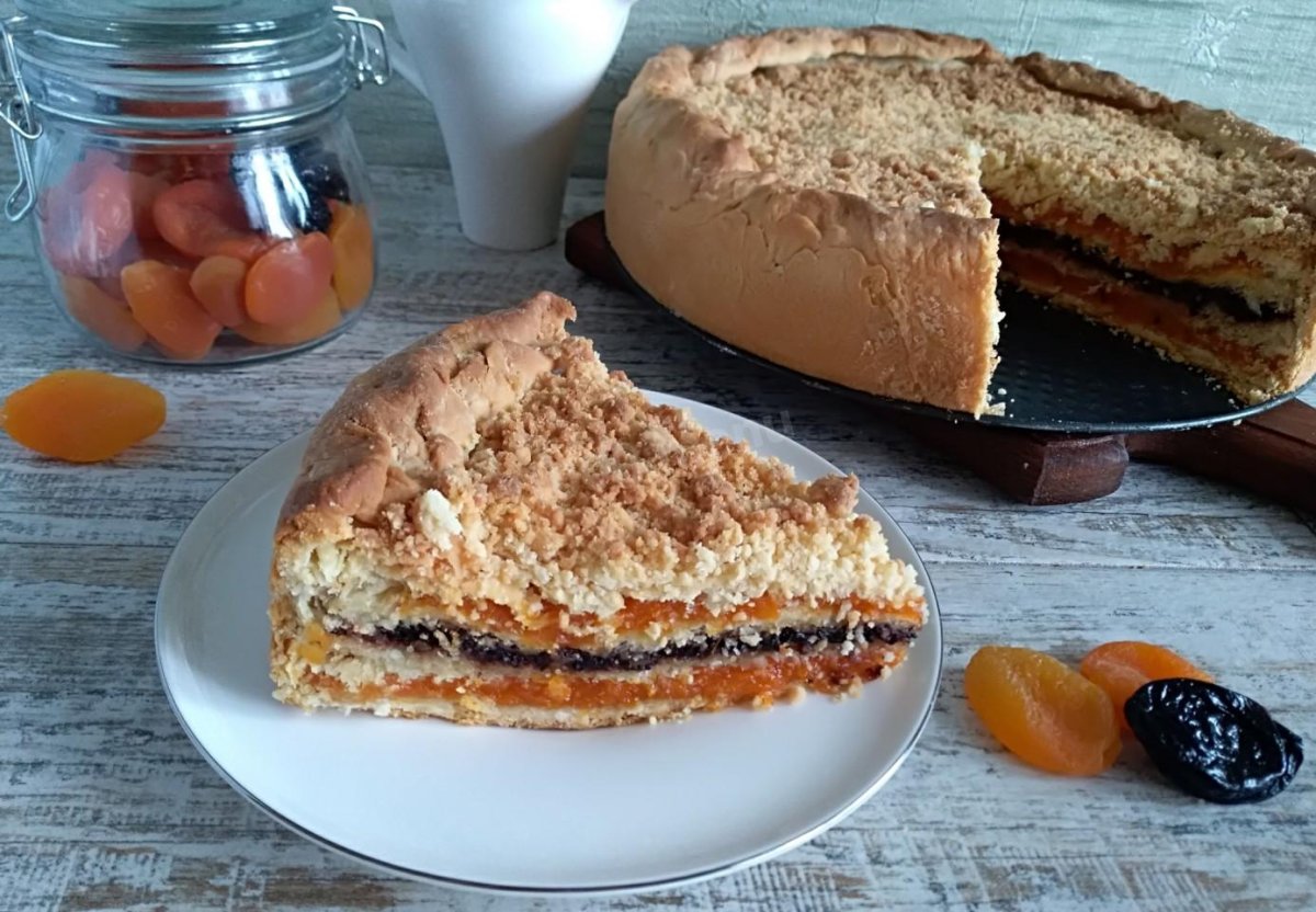Кекс мазурка с сухофруктами и орехами