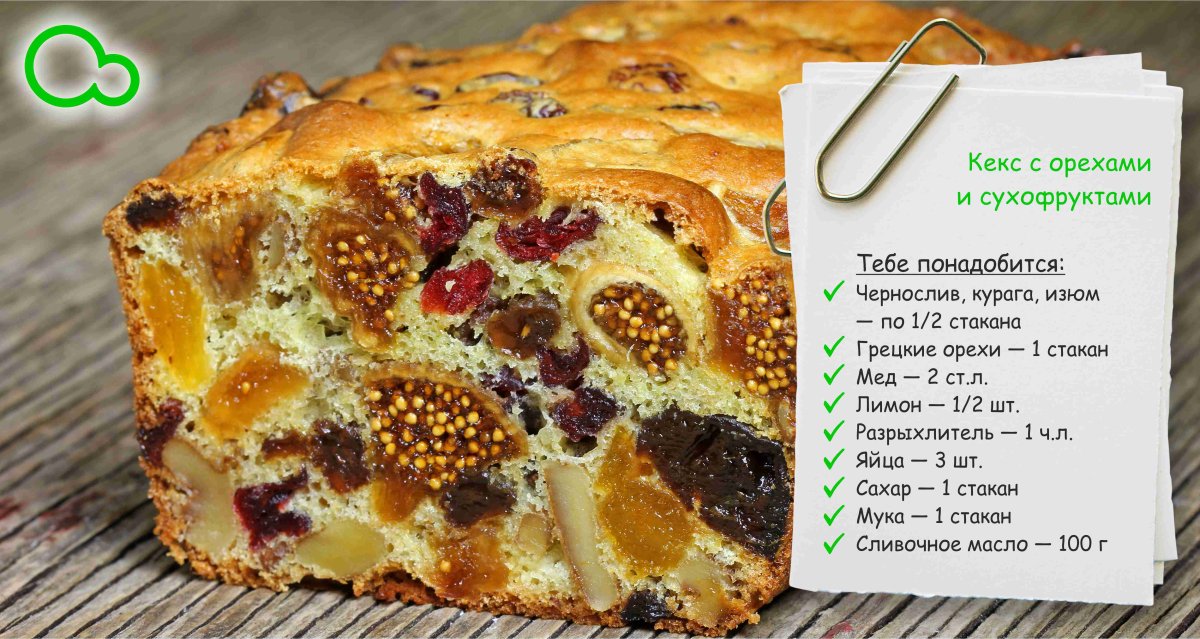 Пирог с орехами