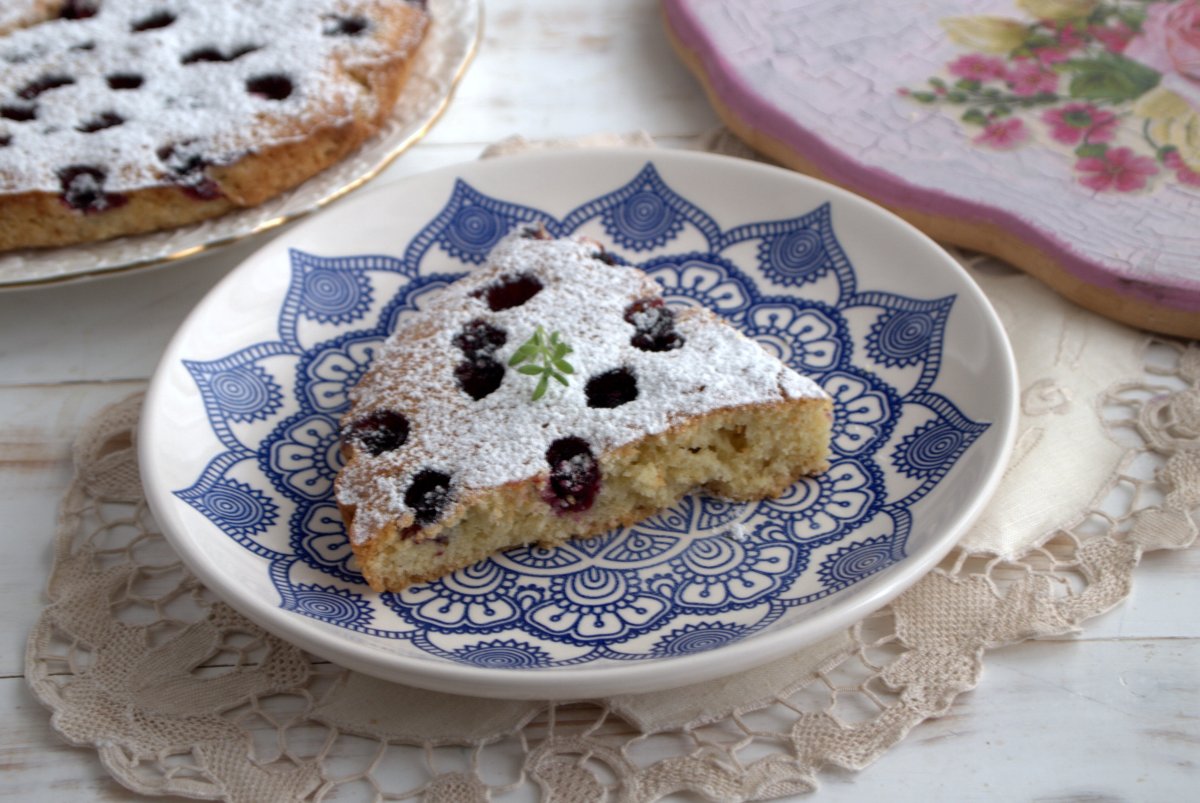 Финская кухня Десерты пирог с черникой