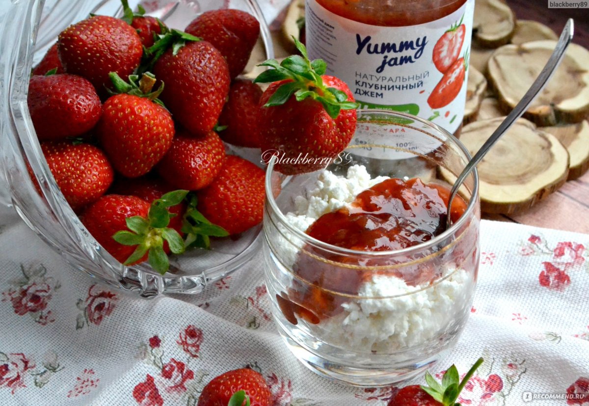 Геркулес с клубникой