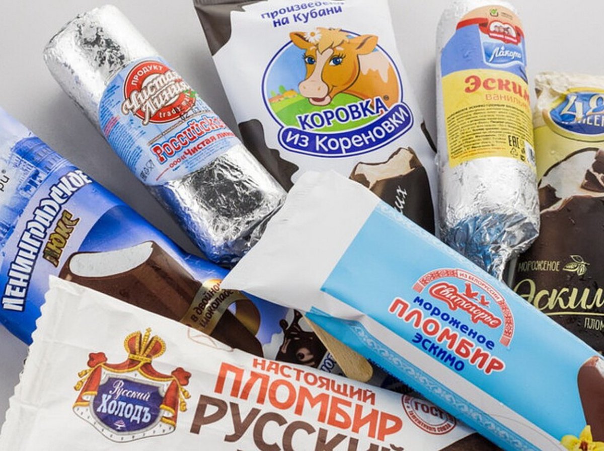 Мороженое в упаковке